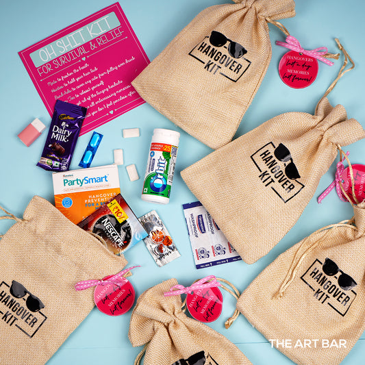 Hangover Kit (Set of 4 Jute Bags)