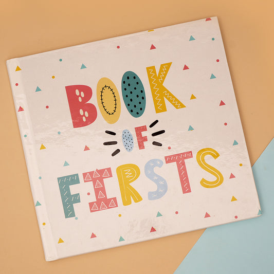 Personalised Baby Journal Book of First