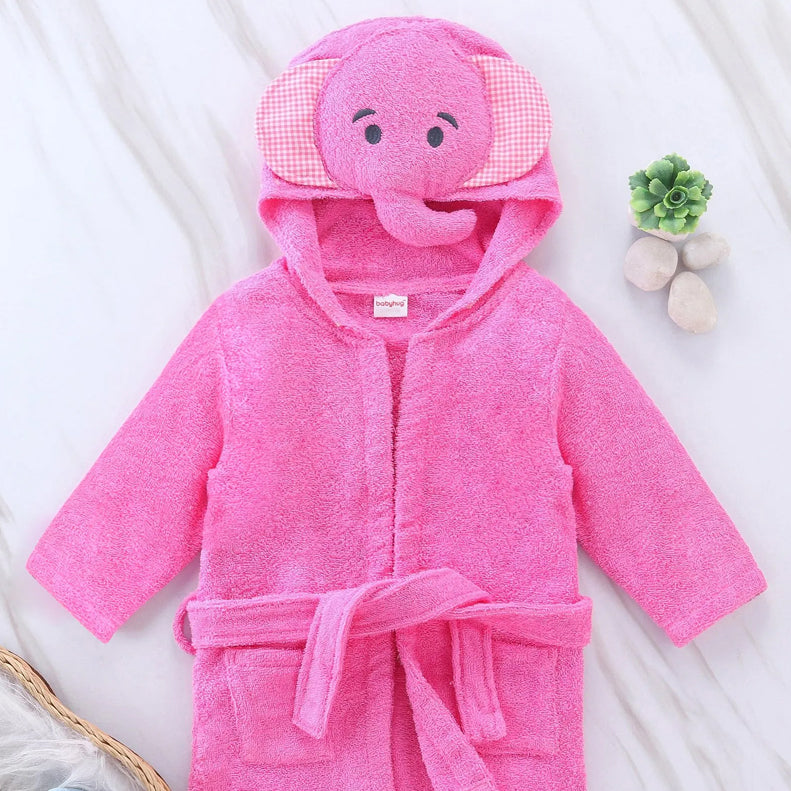 Personalised Baby Bathrobe (PINK)