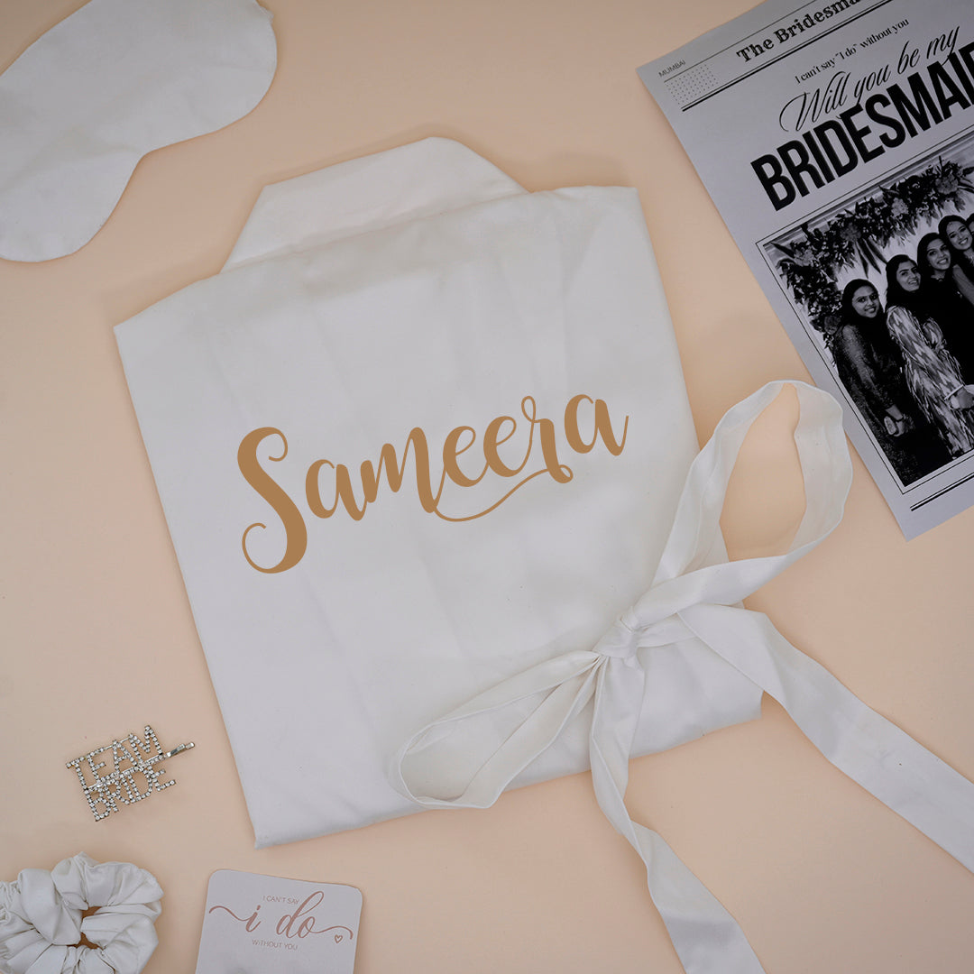 Personalised Satin Robe