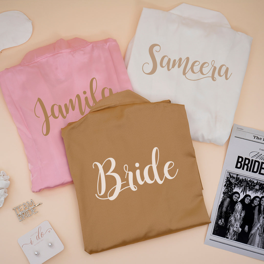 Personalised Satin Robe