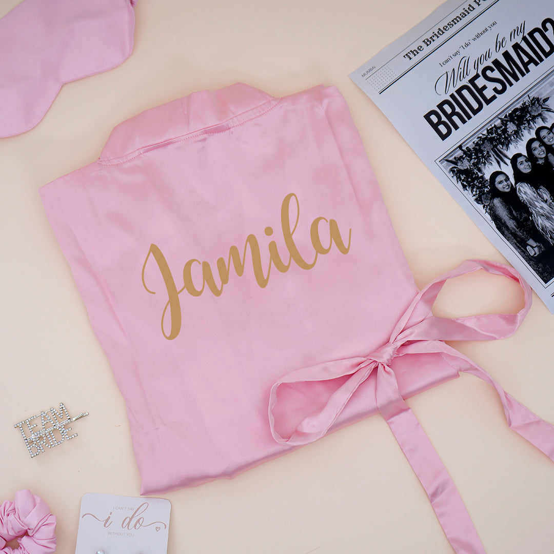 Personalised Satin Robe