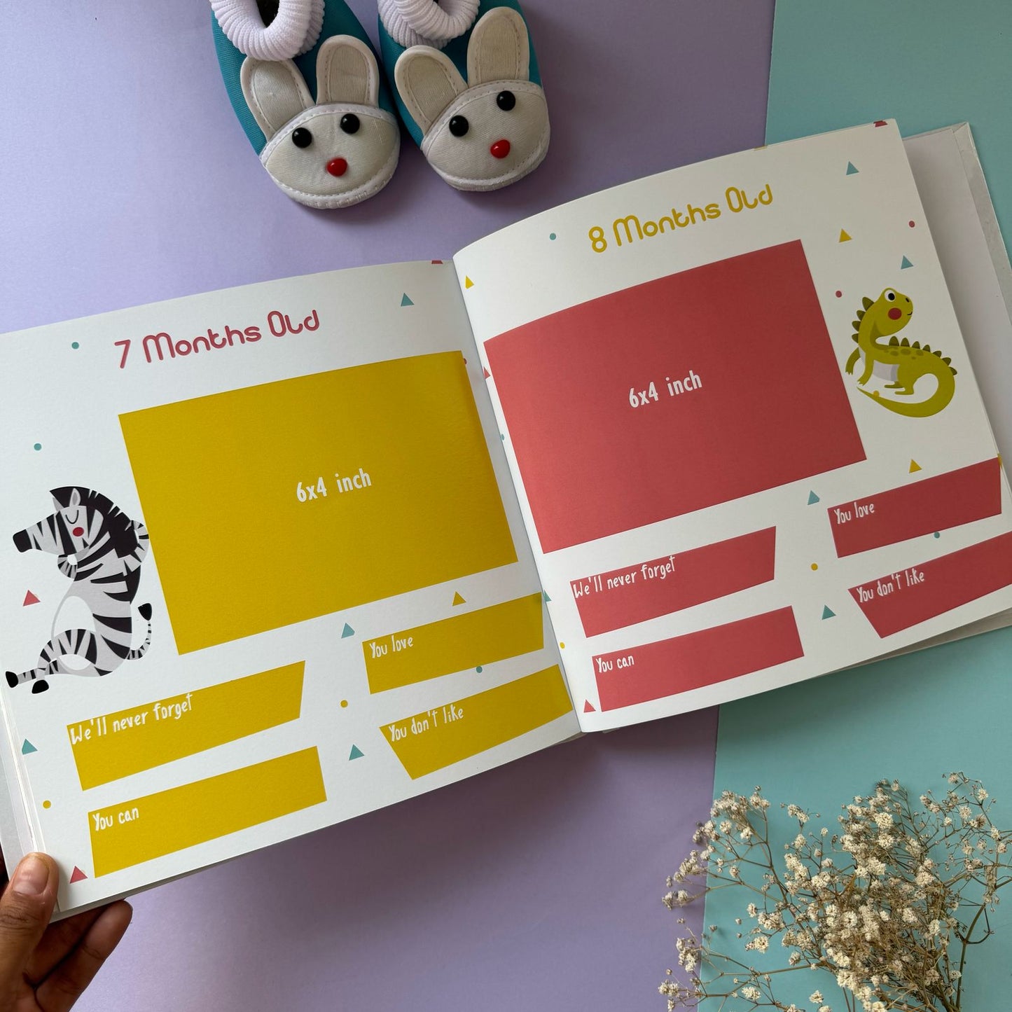 Personalised Baby Journal Book of First