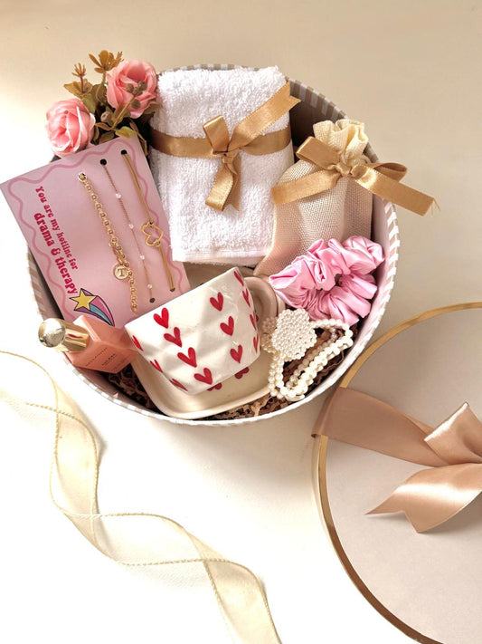 Beige Round Gift Box