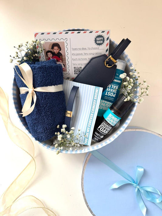 Blue Round Gift Box