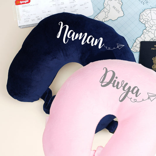 Couple Personalised Neck Pillows (Set of 2)