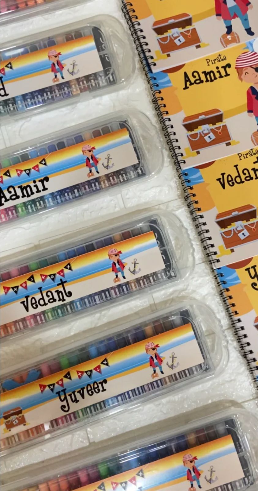 Personalised Crayons and Sketch Book