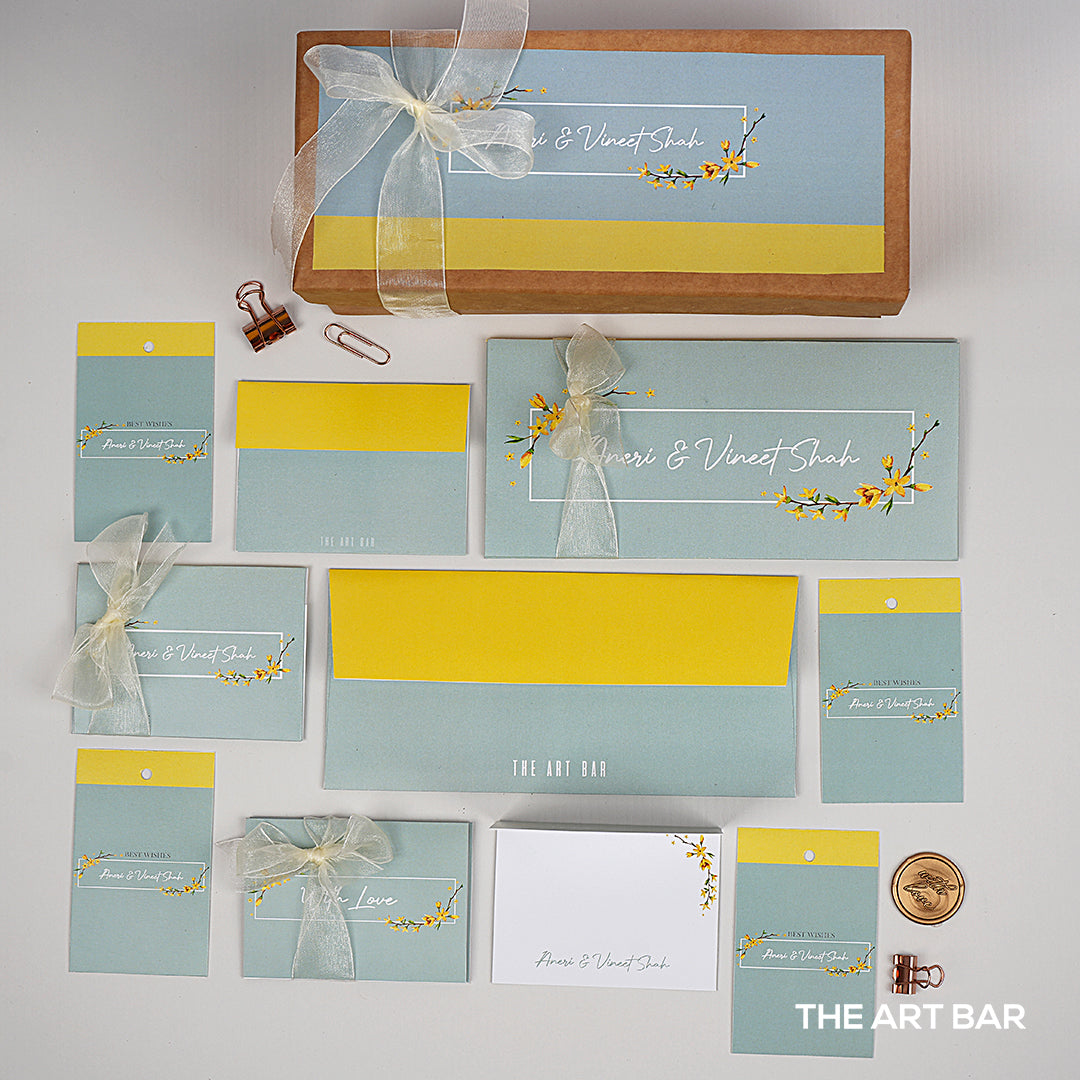 Personalised Day Lily Stationery Set