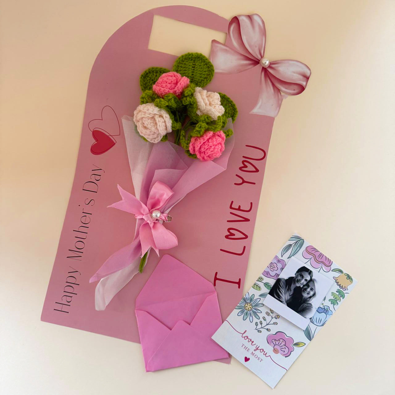 Eternal Crochet Bouquet Card