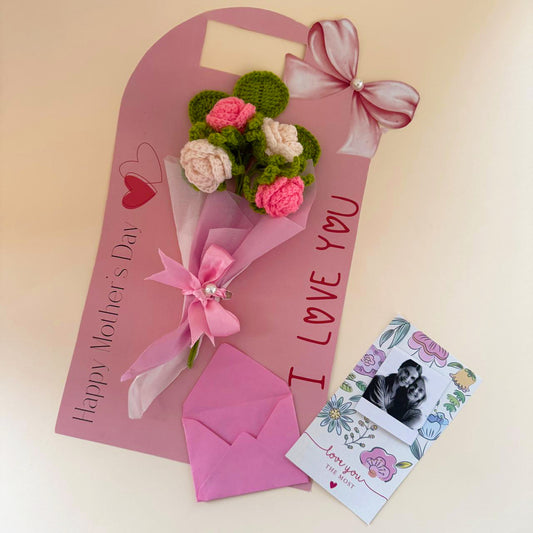 Eternal Crochet Bouquet Card