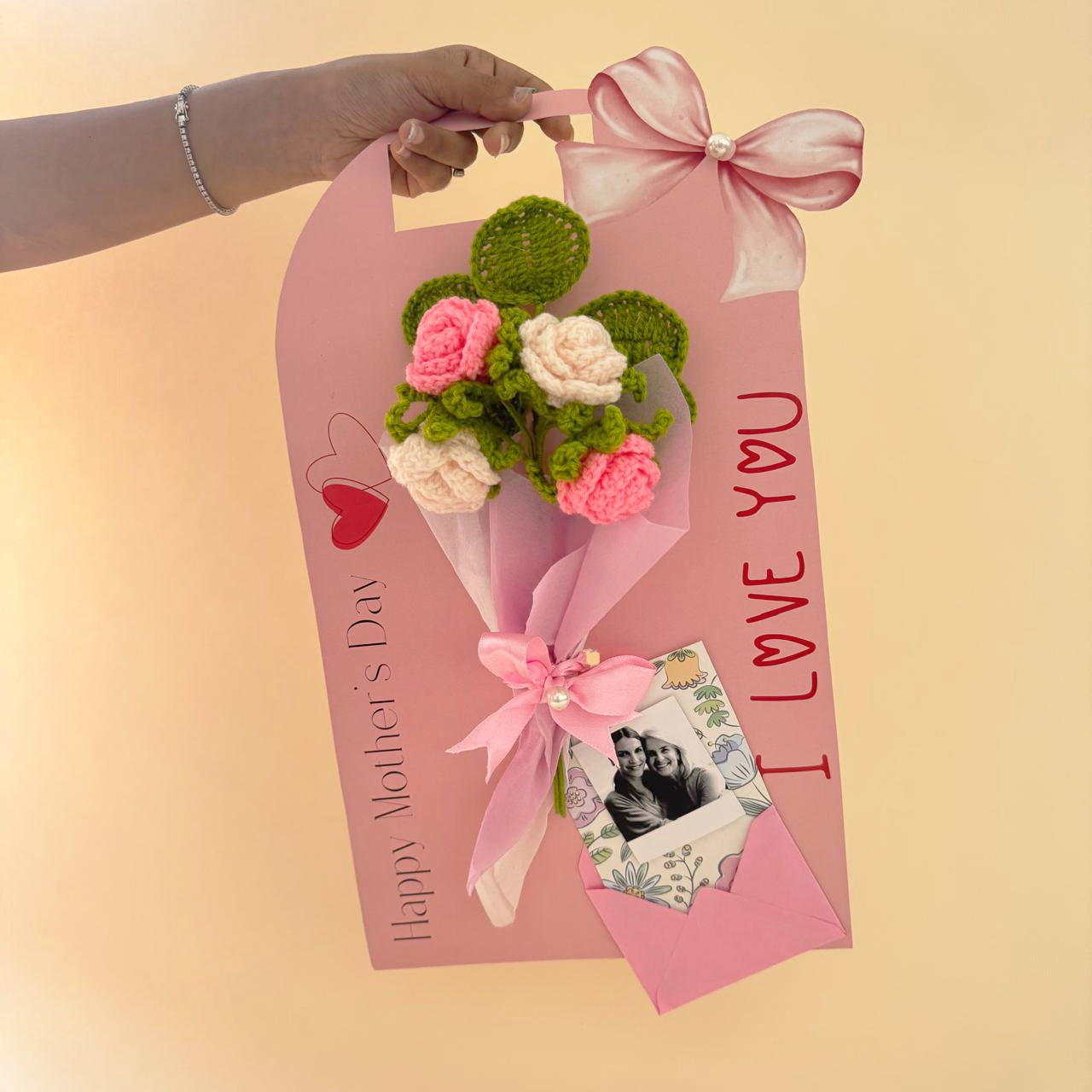 Eternal Crochet Bouquet Card