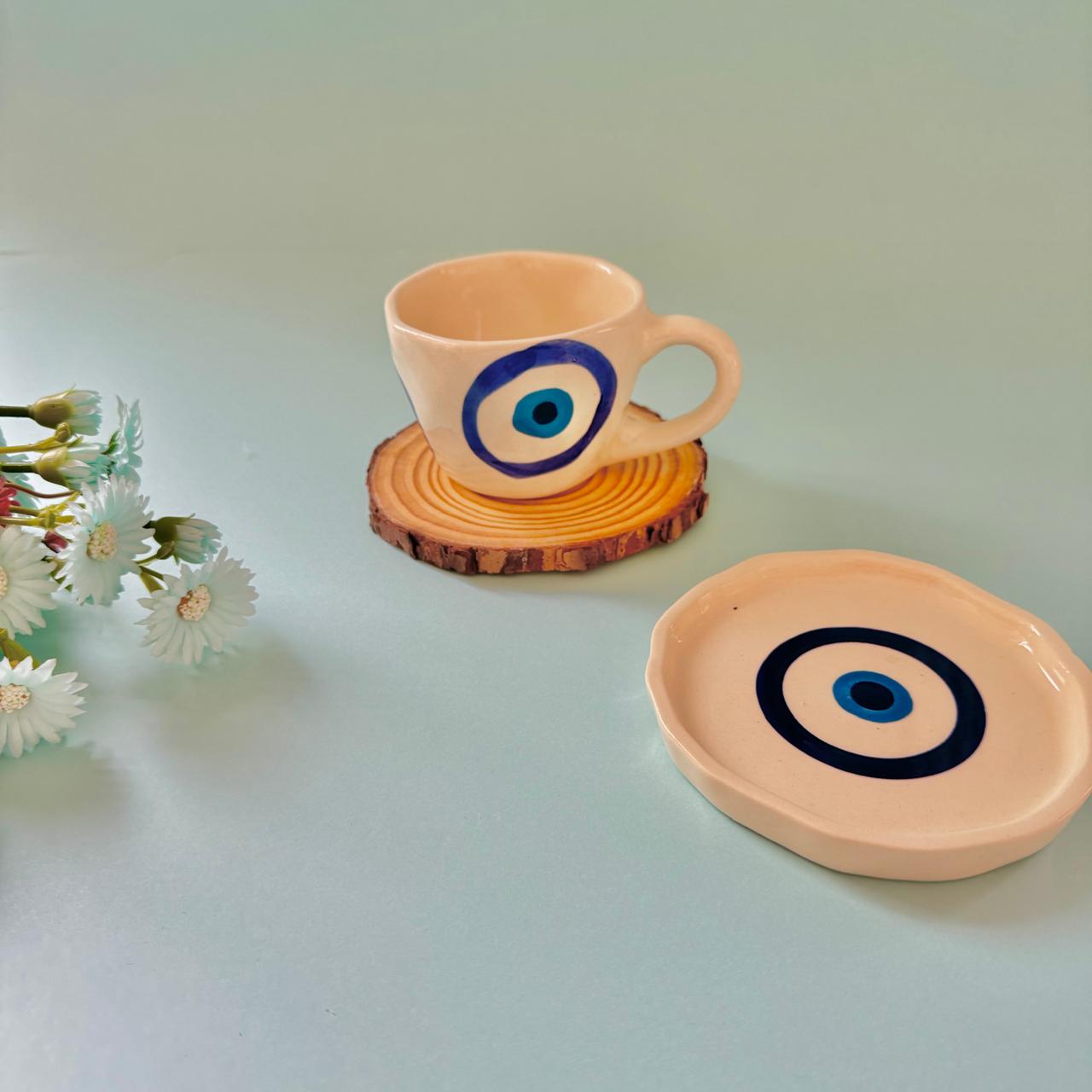 Evil Eye Cup + Cookie Tray Gift Set
