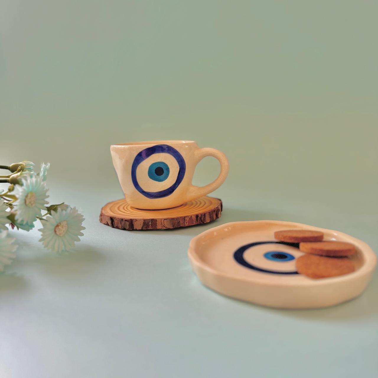 Evil Eye Cup + Cookie Tray Gift Set