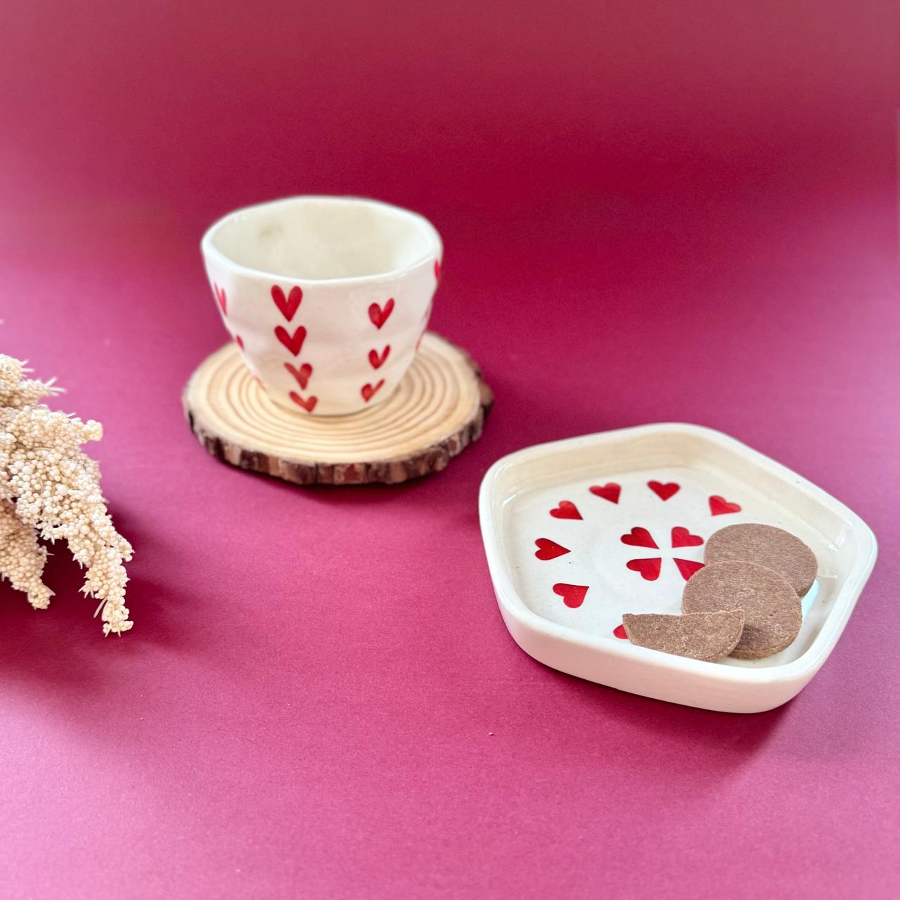 Heart Cup + Cookie Tray Gift Set