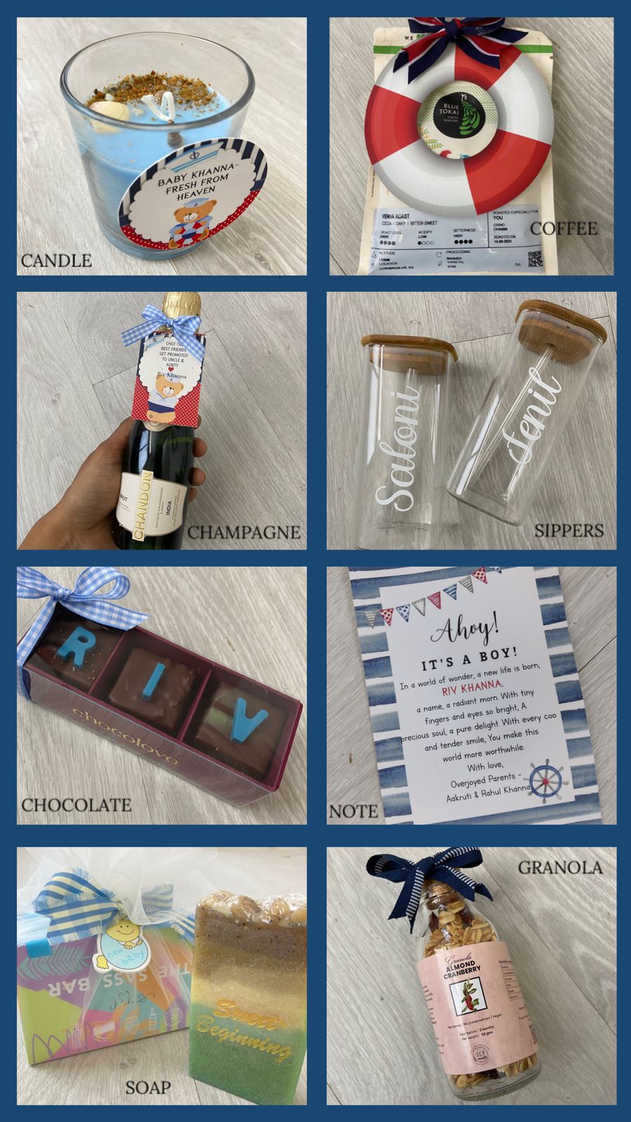 Nautical Theme Birth Announcements Hamper