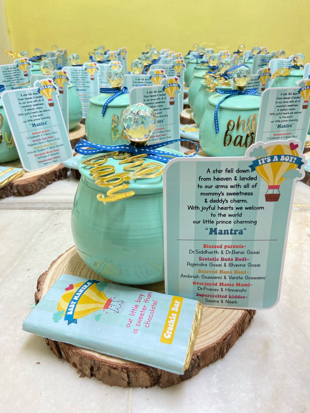 Parachute Birth Announcements Hamper