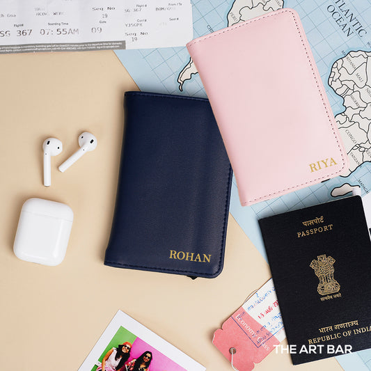 Personalised Couple Passport Cover