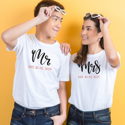 Couple Personalised Matching Tees