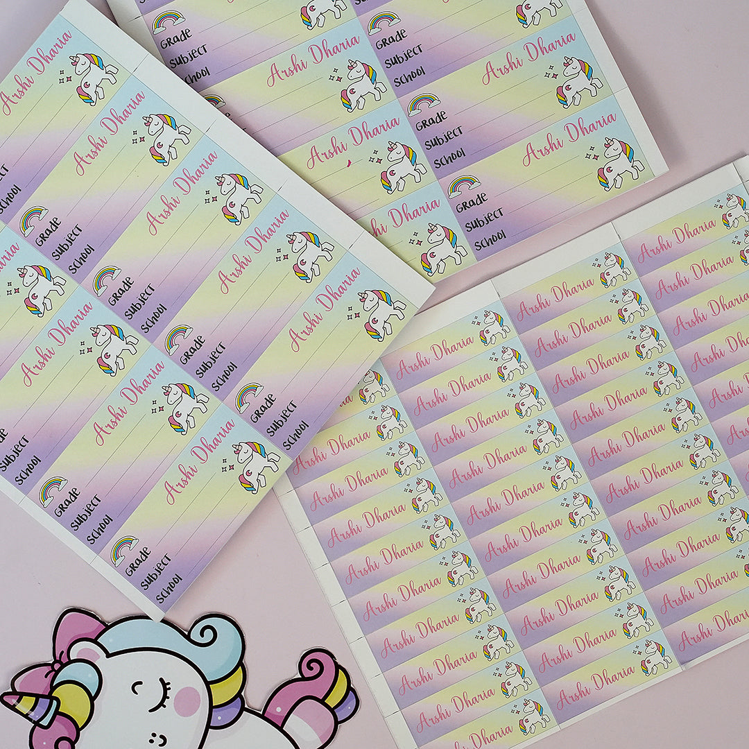Personalised Waterproof Stickers + School Labels