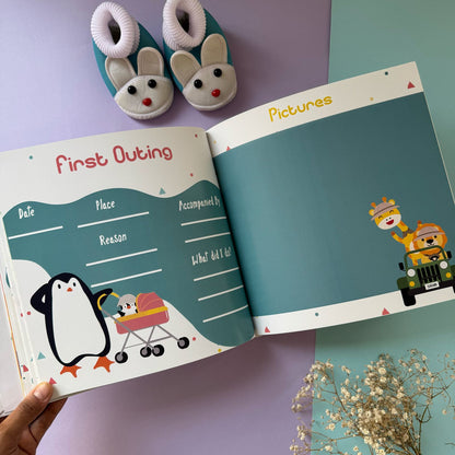 Personalised Baby Journal Book of First