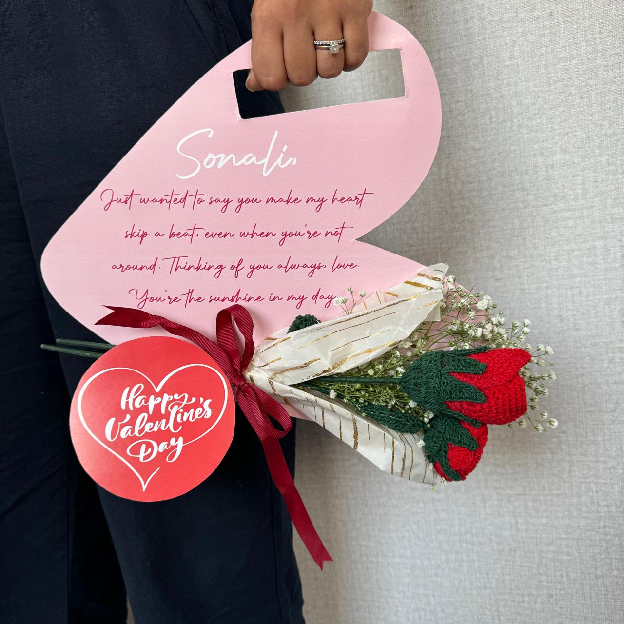 Crochet Bouquet Card