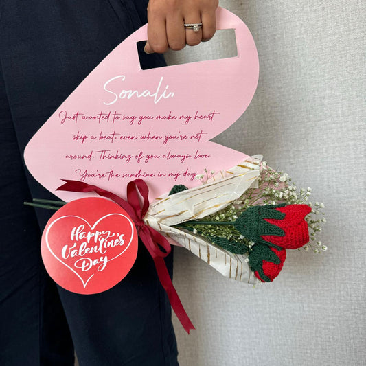 Crochet Bouquet Card
