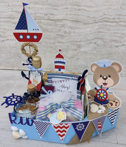 Nautical Theme Birth Announcements Hamper
