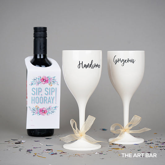 Personalised Couple Wine Glasses