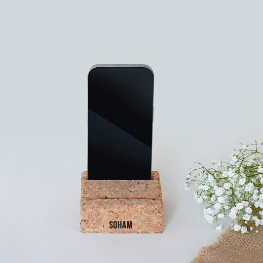 Cork Mobile Stand