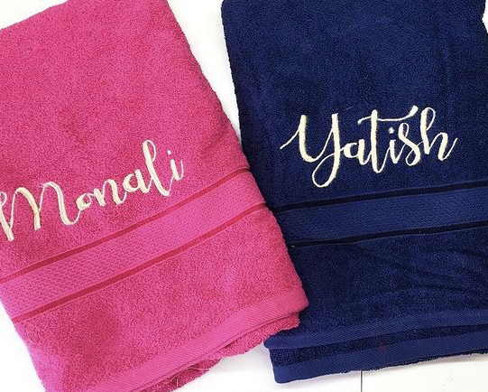 Personalised Towel (Set Of 2)