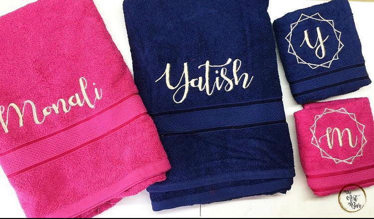 Personalised Towel (Set Of 2)