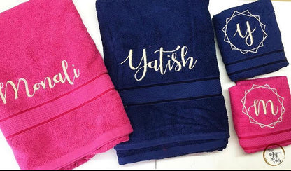 Personalised Towel (Set Of 2)